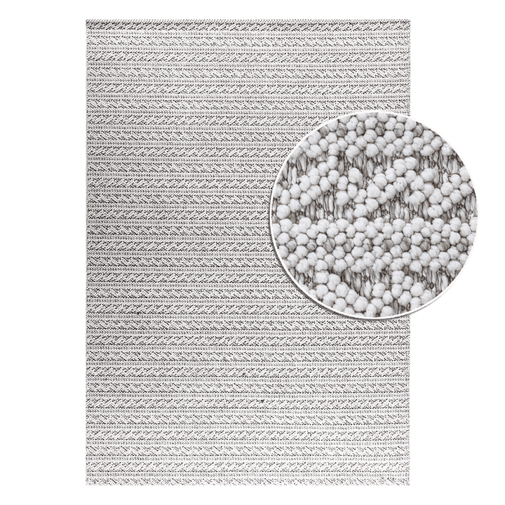 שטיח לופס 02 לבן/אפור | Loops
