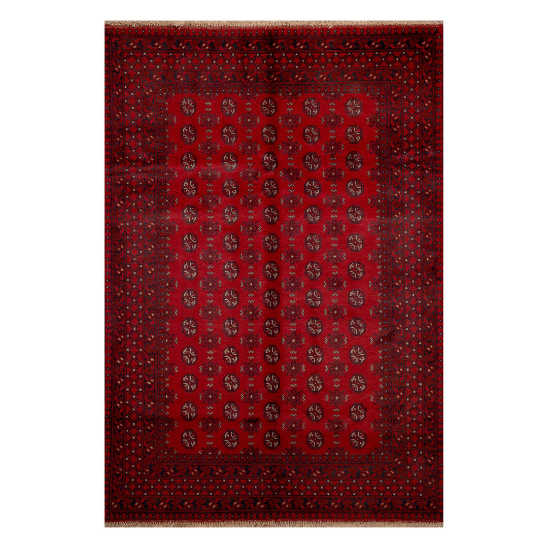 שטיח אפגני בוכרה 00 אדום 244 *169 | Bokhara Rug