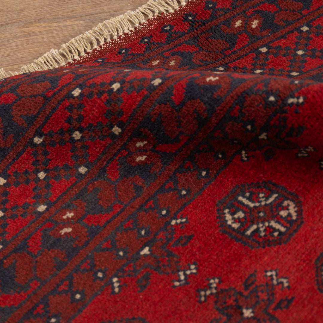 שטיח אפגני בוכרה 00 אדום 244 *169 | Bokhara Rug