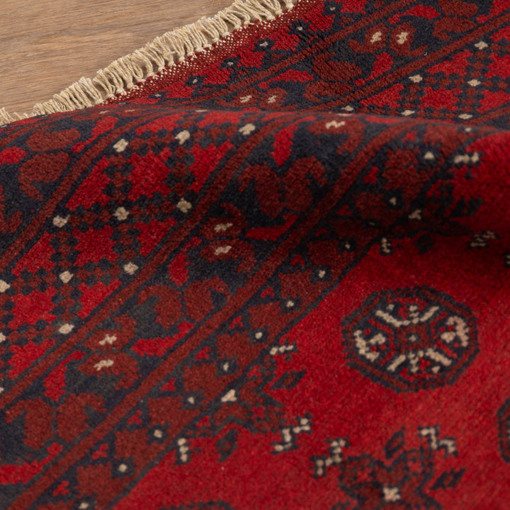 שטיח אפגני בוכרה 00 אדום 244 *169 | Bokhara Rug