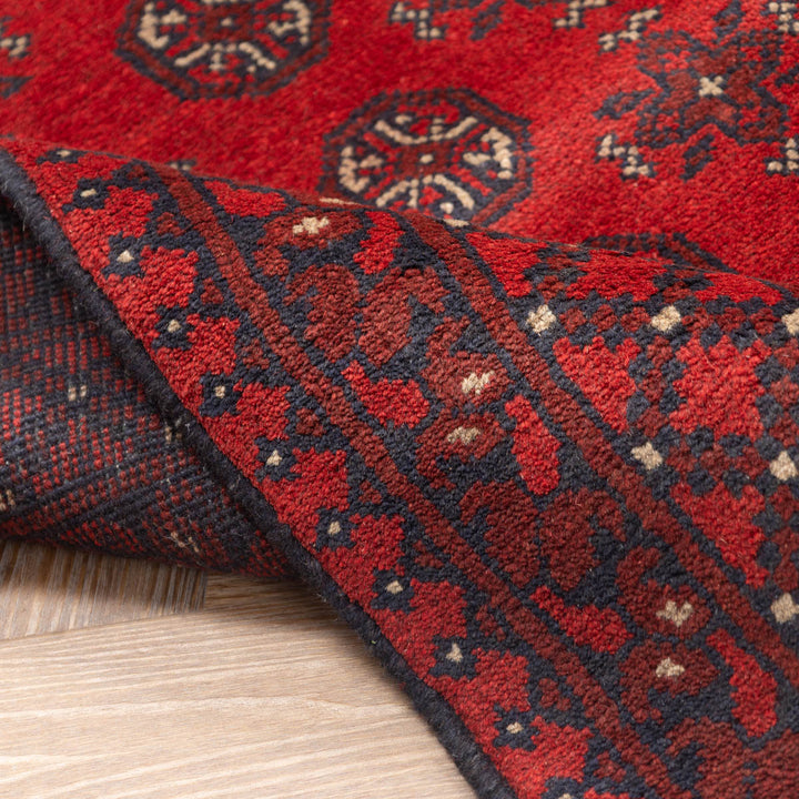 שטיח אפגני בוכרה 00 אדום 244 *169 | Bokhara Rug