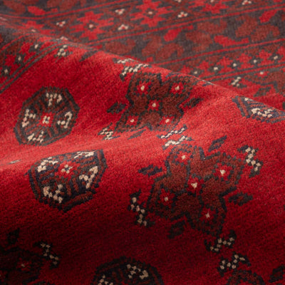 שטיח אפגני בוכרה 00 אדום 234*169 | Bokhara Rug