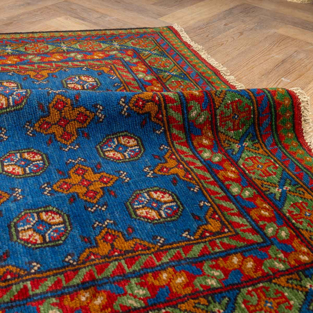 שטיח  אפגני בוכרה 00 כחול 179*126  | Bokhara Rug