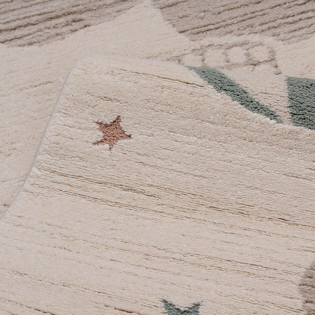 שטיח כדור פורח 01 קרם