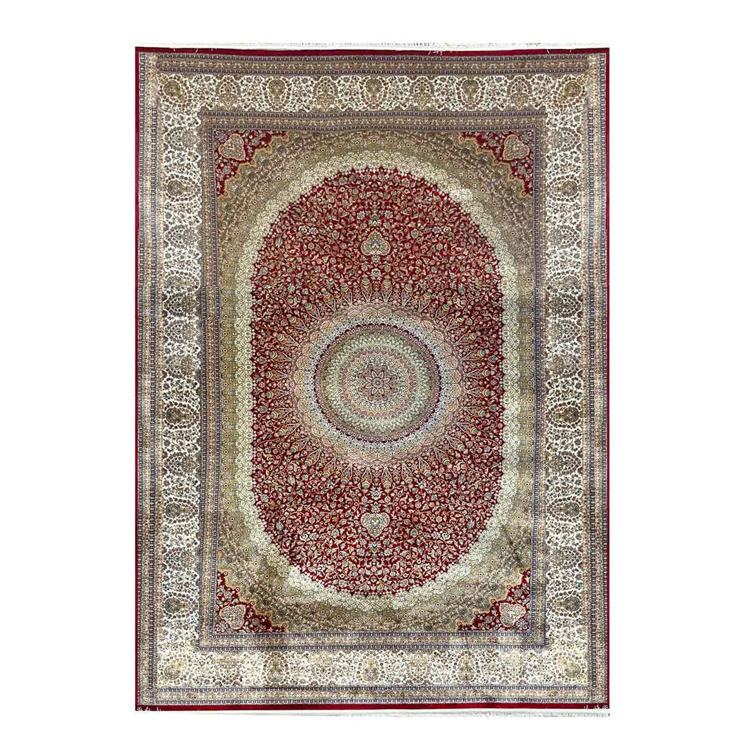 שטיח קום משי 03 אדום | QOM