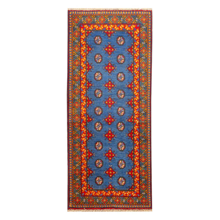 שטיח  אפגני בוכרה 00 כחול 193*81 | Bokhara Rug