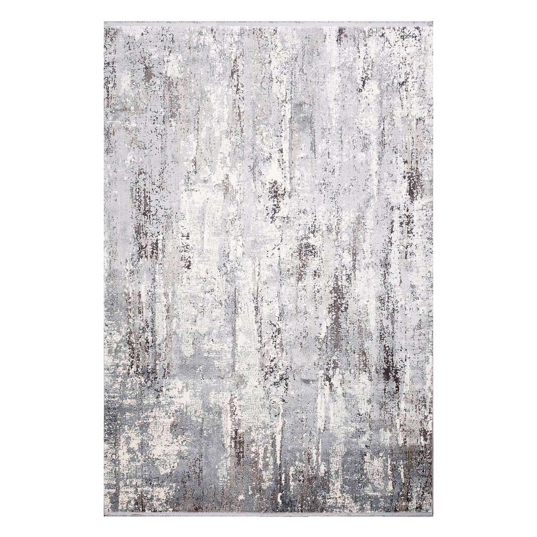 שטיח נול פרמיום 08 קרם/אפור כהה | Nool Premium