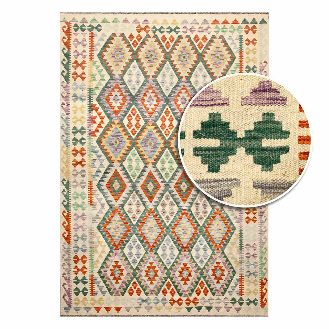 שטיח קילים אפגני 00 צבעוני 300*208