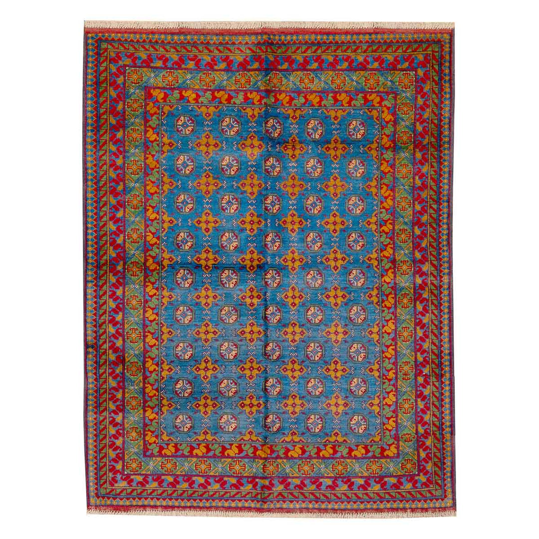 שטיח  אפגני בוכרה 00 כחול 198*152  | Bokhara Rug