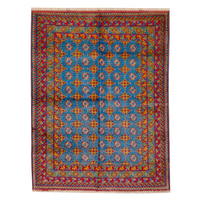 שטיח אפגני בוכרה 00 כחול 198*152 | Bokhara Rug