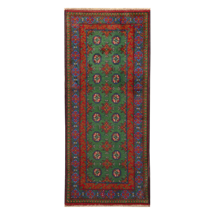 שטיח  אפגני בוכרה 00 ירוק 191*80