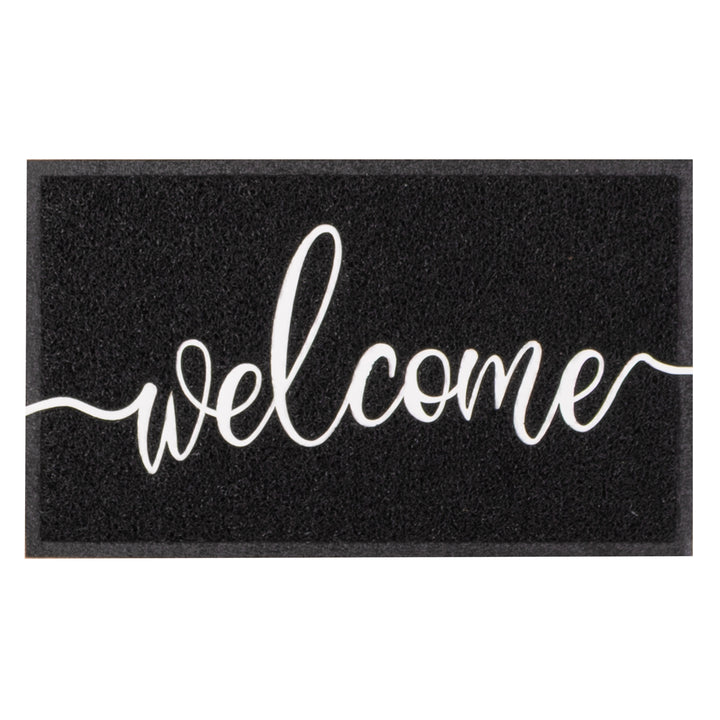 שטיח לכניסה WELCOME 01 שחור