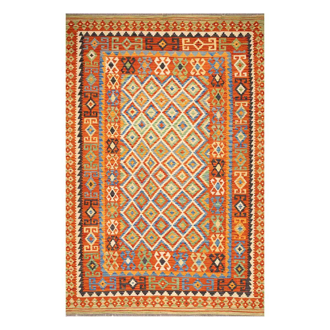 שטיח קילים אפגני 00 צבעוני 303*205