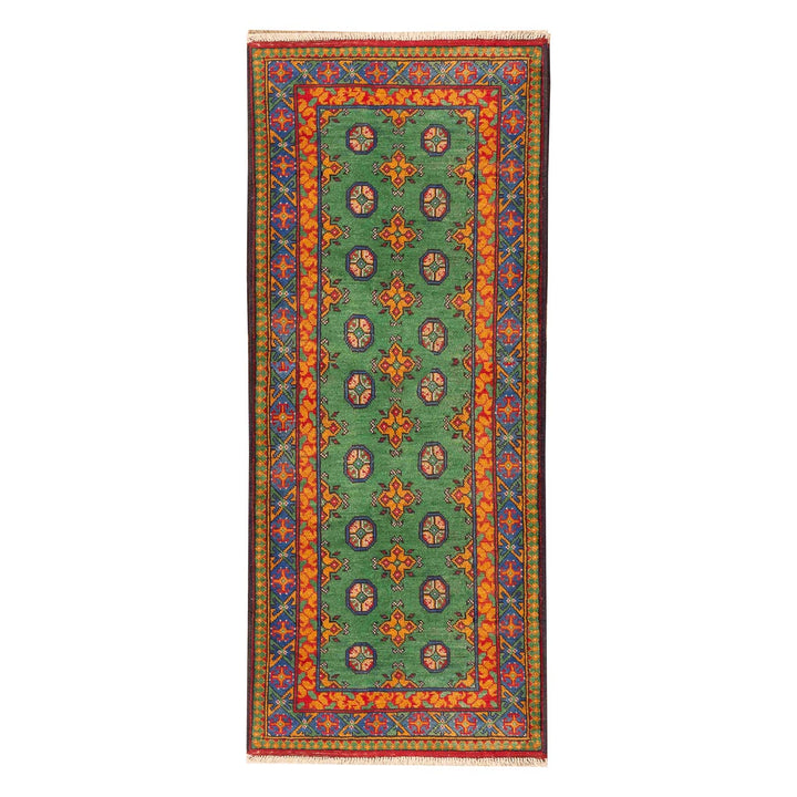 שטיח  אפגני בוכרה 00 ירוק 196*78