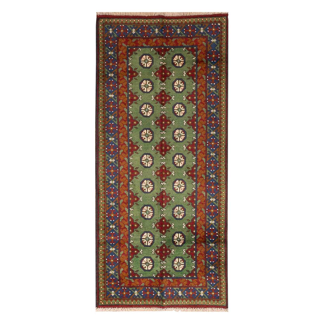 שטיח  אפגני בוכרה 00 ירוק 191*85