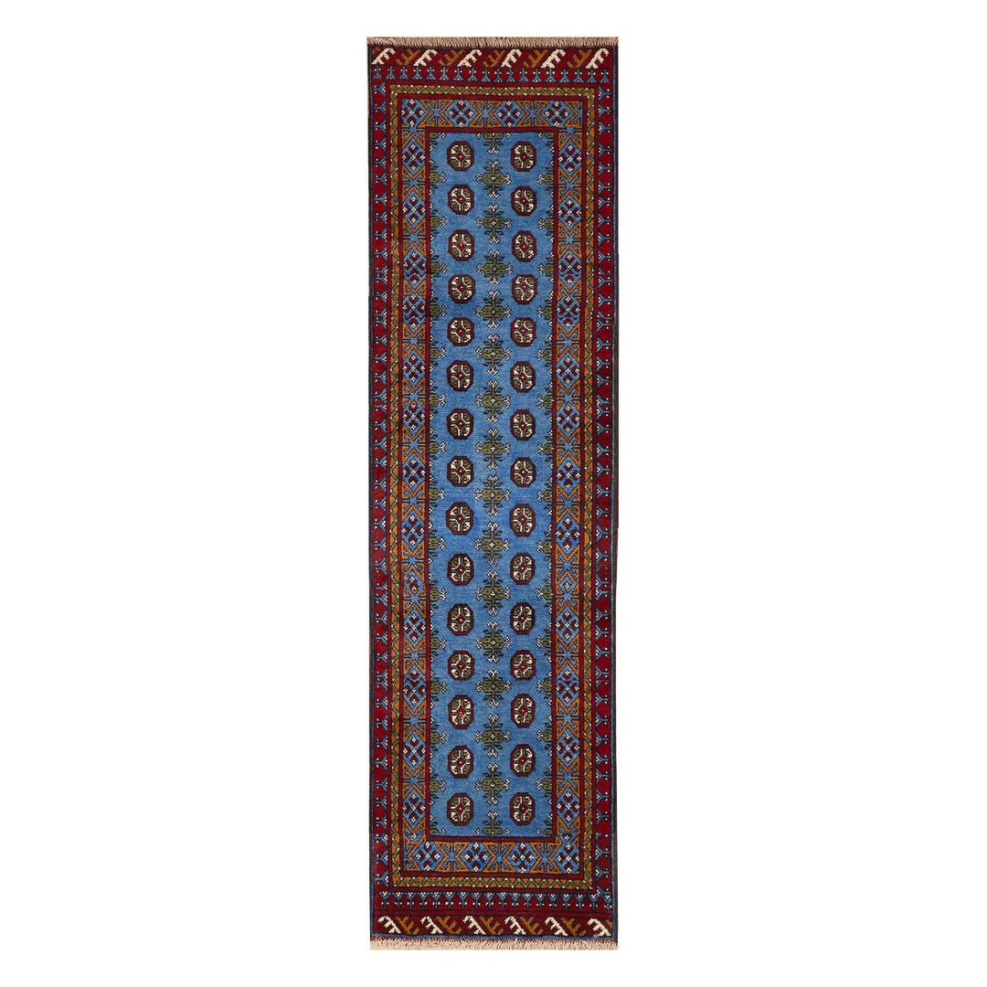 שטיח  אפגני בוכרה 00 כחול 288*76