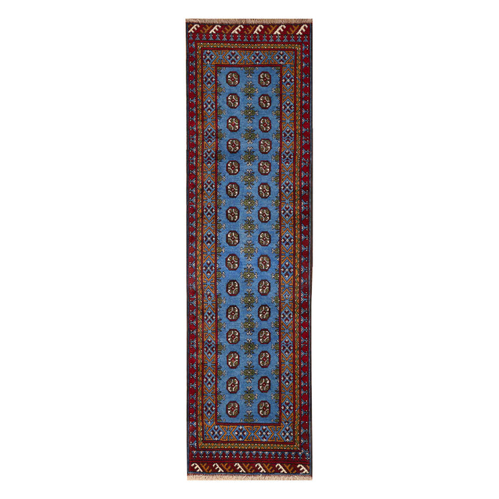 שטיח  אפגני בוכרה 00 כחול 288*76