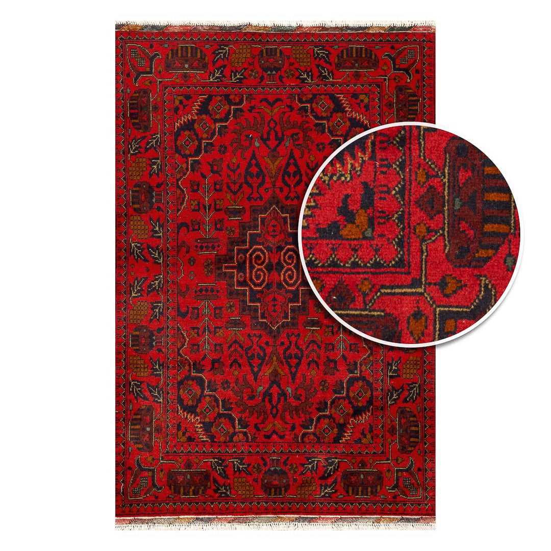 שטיח אפגני חלממדי  00 אדום 153*103