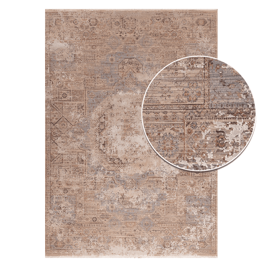 שטיח נול בוטיק 16 בז'/אפור | Nool boutique