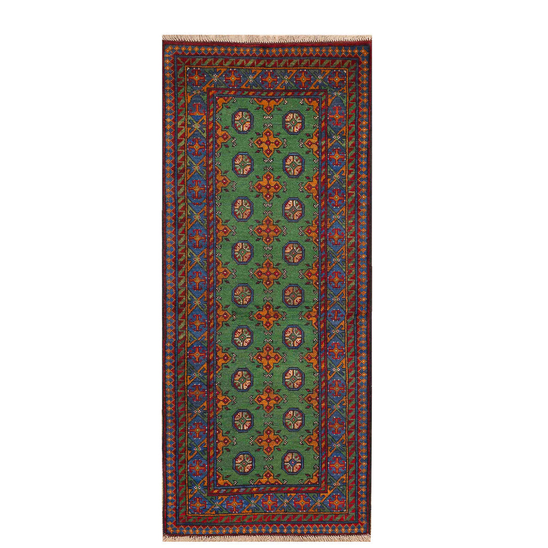 שטיח  אפגני בוכרה 00 ירוק 197*81