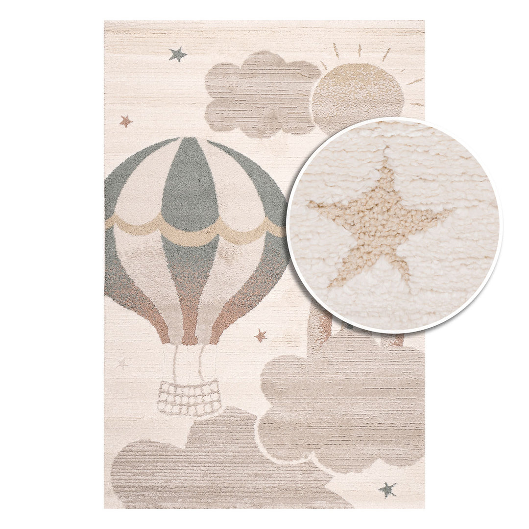 שטיח כדור פורח 01 קרם