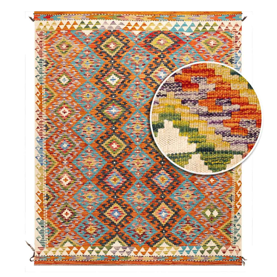 שטיח קילים אפגני 00 צבעוני 193*159