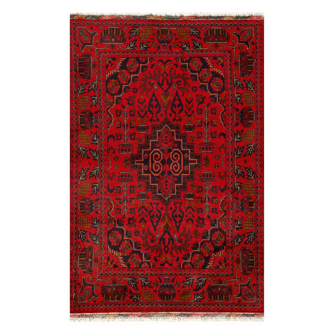 שטיח אפגני חלממדי  00 אדום 153*103