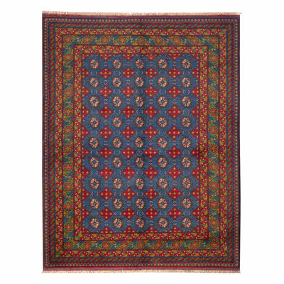 שטיח אפגני בוכרה 00 כחול 203*160 | Bokhara Rug