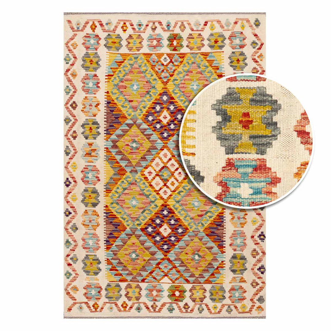 שטיח קילים אפגני 00 צבעוני 155*104