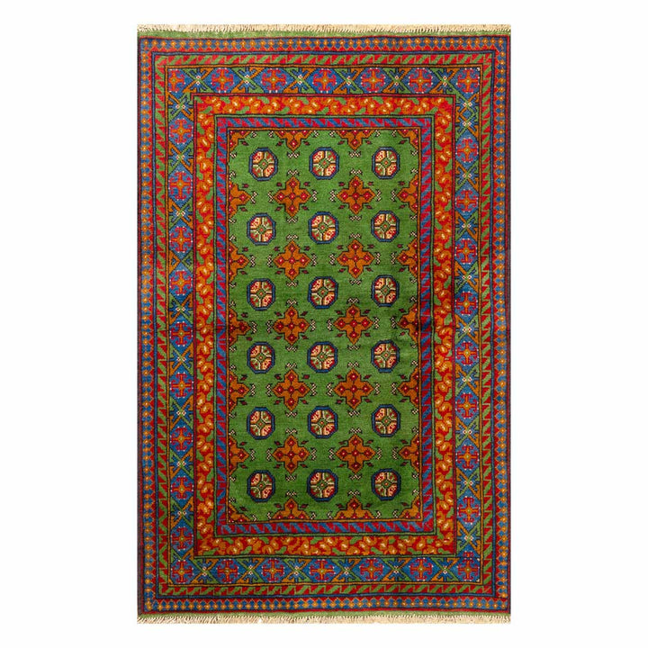 שטיח  אפגני בוכרה 00 ירוק 185*119  | Bokhara Rug
