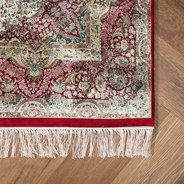 שטיח קום משי 08 אדום | QOM