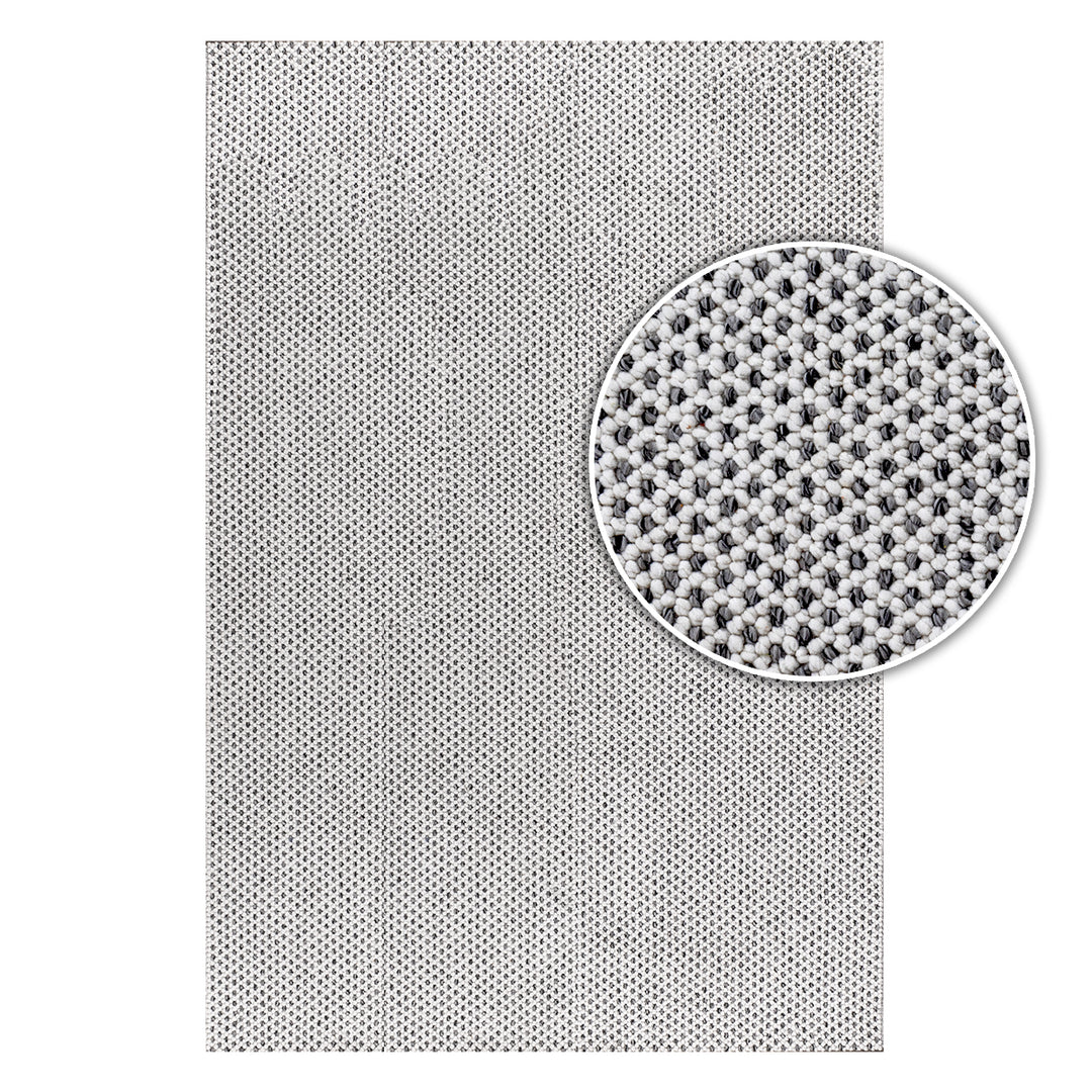 שטיח לופס 01 אפור/לבן | Loops