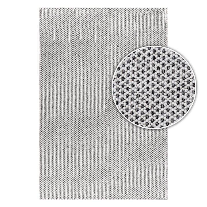 שטיח לופס 01 אפור/לבן | Loops