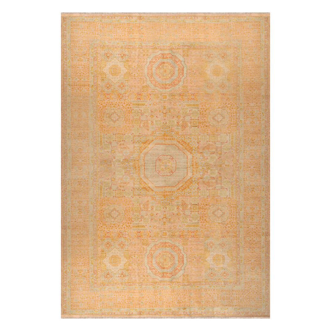 שטיח ממלוק 00 בז'\ורוד עתיק 299*205 | Mamluk