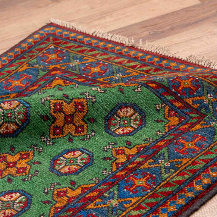 שטיח  אפגני בוכרה 00 ירוק 197*81