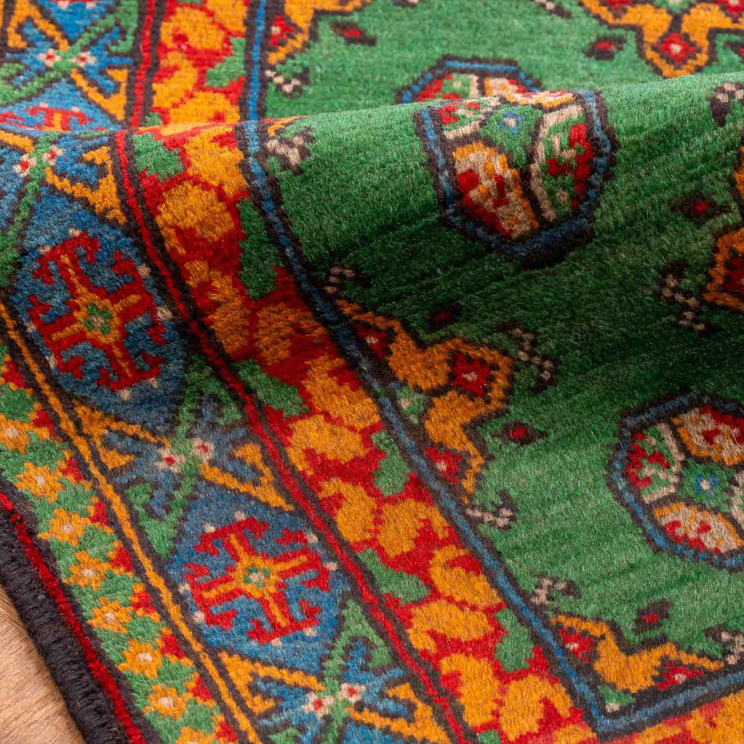 שטיח  אפגני בוכרה 00 ירוק 196*78