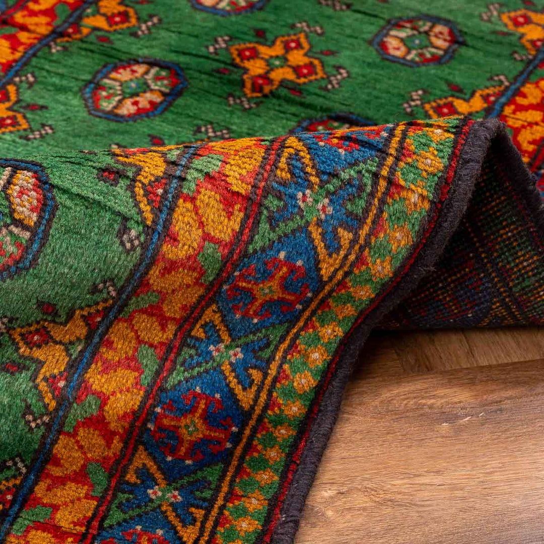 שטיח  אפגני בוכרה 00 ירוק 196*78