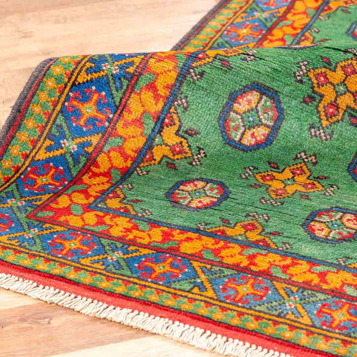 שטיח  אפגני בוכרה 00 ירוק 196*78