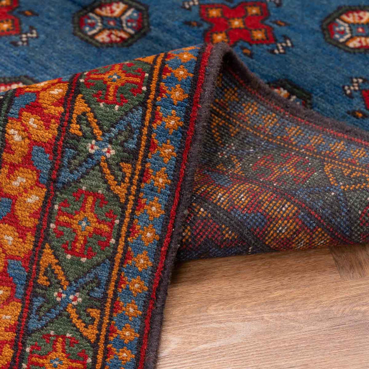 שטיח  אפגני בוכרה 00 כחול 193*81 | Bokhara Rug