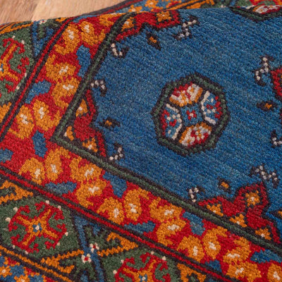שטיח אפגני בוכרה 00 כחול 193*81 | Bokhara Rug