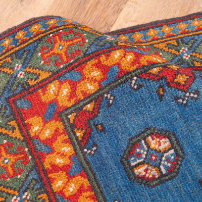 שטיח אפגני בוכרה 00 כחול 193*81 | Bokhara Rug