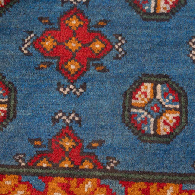 שטיח אפגני בוכרה 00 כחול 193*81 | Bokhara Rug