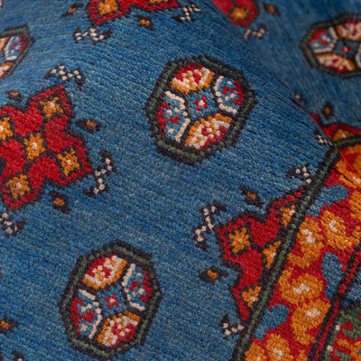 שטיח אפגני בוכרה 00 כחול 193*81 | Bokhara Rug