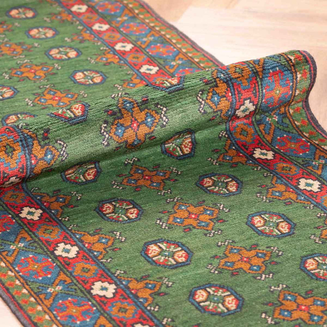 שטיח  אפגני בוכרה 00 ירוק 292*81