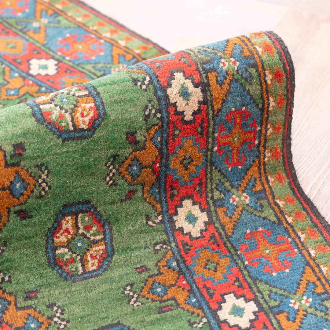שטיח  אפגני בוכרה 00 ירוק 292*81