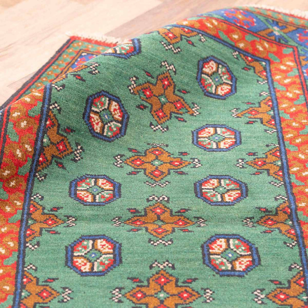 שטיח  אפגני בוכרה 00 ירוק 200*83