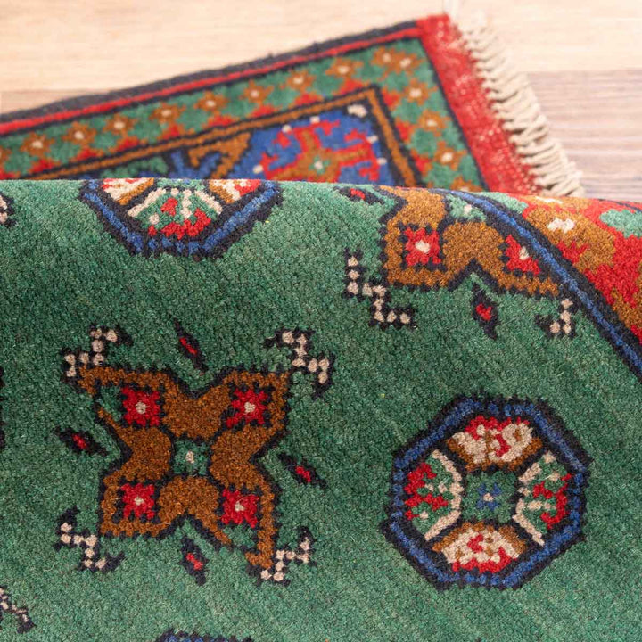 שטיח  אפגני בוכרה 00 ירוק 200*83