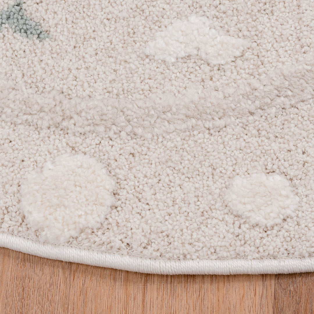 שטיח קלאס 01 קרם עגול