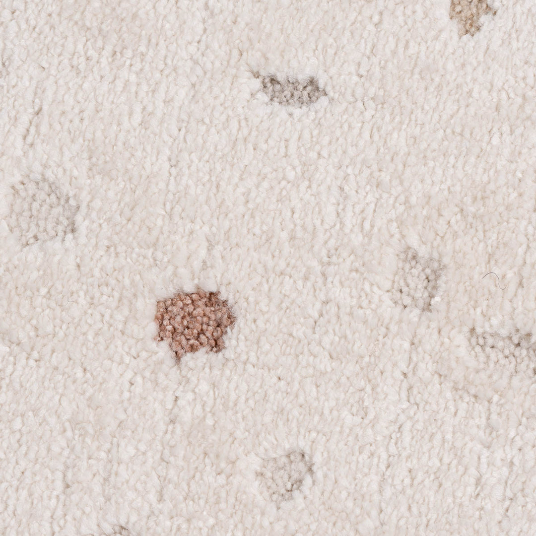 שטיח נקודות 01 קרם עגול