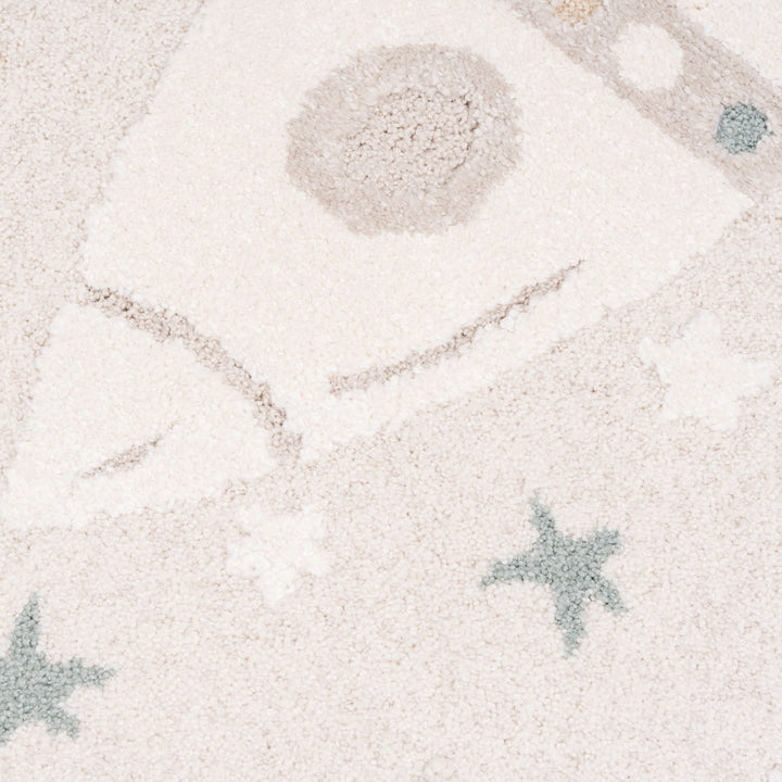 שטיח אסטרונאוט 01 קרם עגול